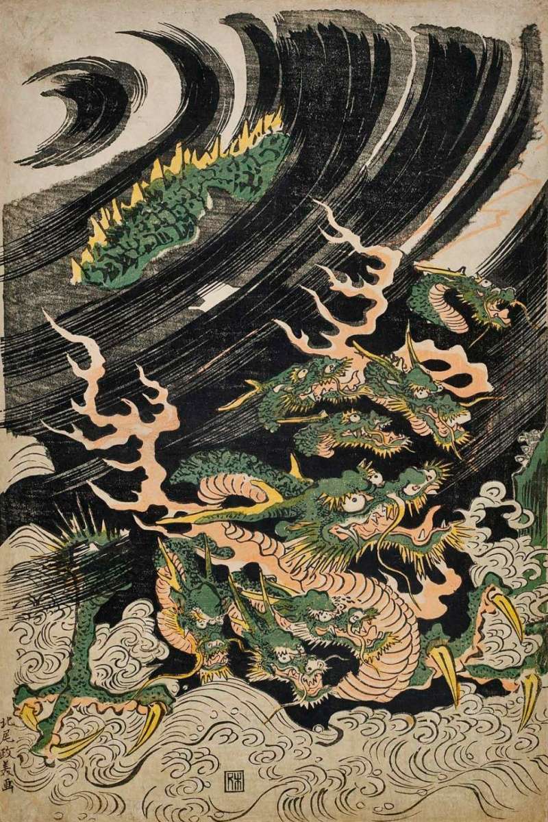 Dragon on Waves - Yamata no Orochi