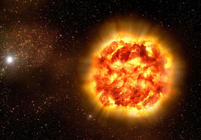 Vue d'artiste d'uen supernova