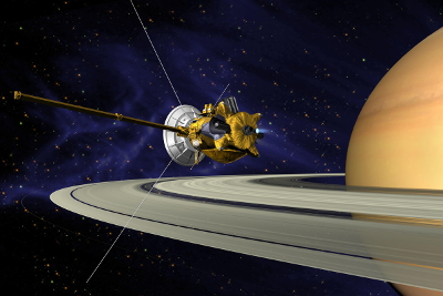 Vue d'artiste de la sonde Cassini