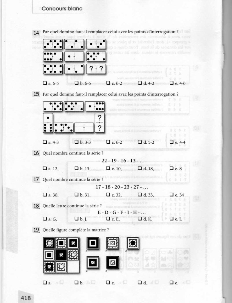 exemple de test afpa niveau 5