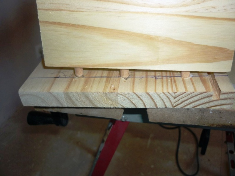 assemblage tiroirs bois avec tourillons