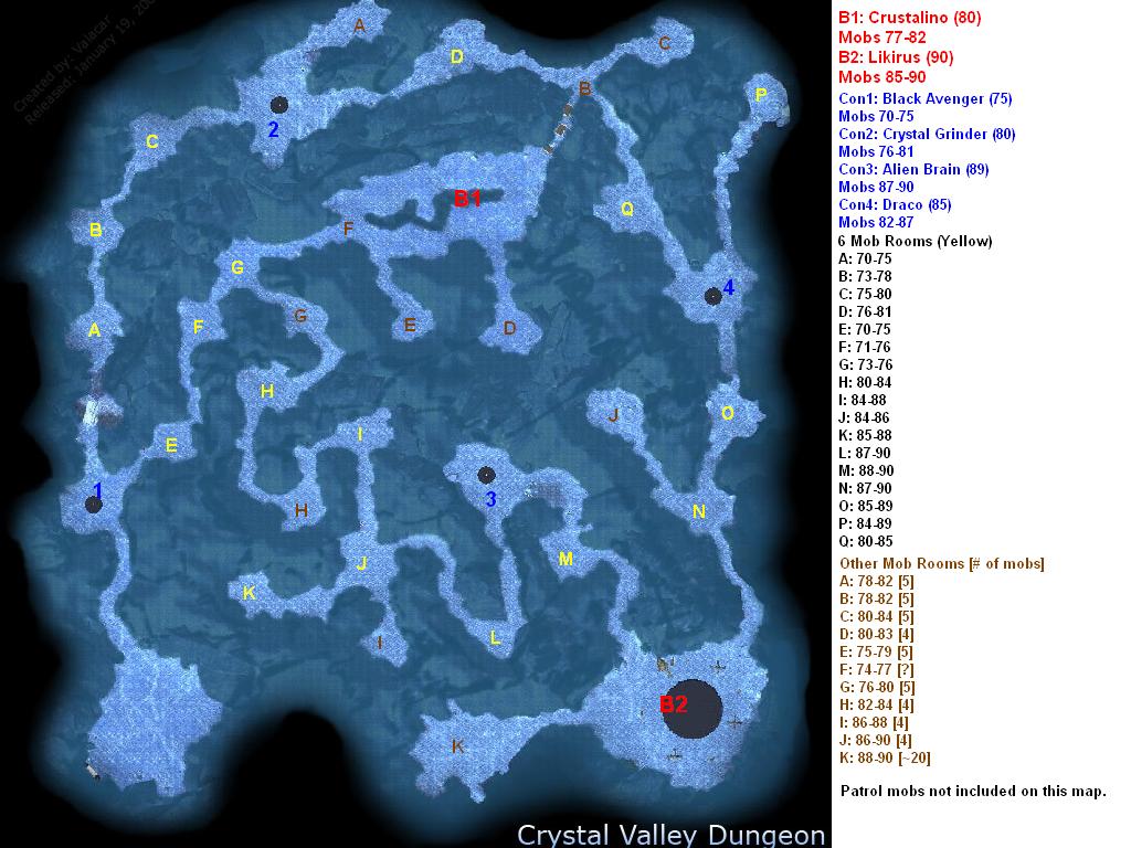 Lost Mines / Crystal Valley / Temple of the Ancients Dungeon Mob Levels ...