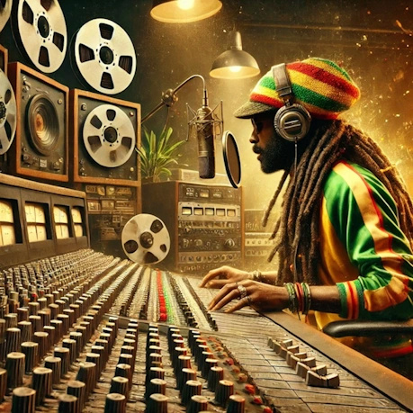 artiste reggae français en studio